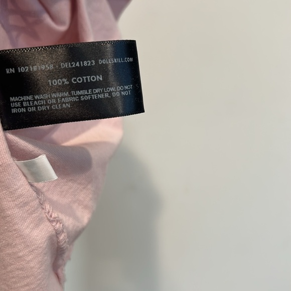 Delia’s Girl Summer Graphic Tee oversized women’s size xs pink t-shirt - Picture 5 of 6